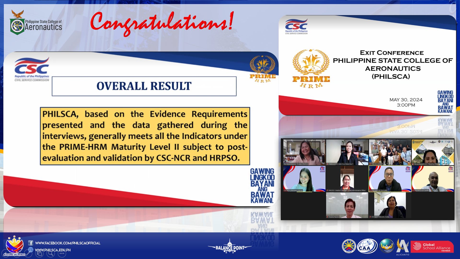 Maturity Level II under Civil Service Commission (CSC) PRIME-HRM ...